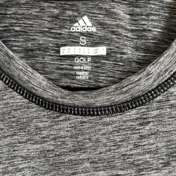 Adidas Heather Gray Golf Shirt - Picture 2 of 3
